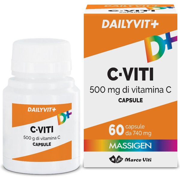 Massigen C Viti 500 Mg Di Vitamina C 60 Capsule - Integratore Alimentare-image