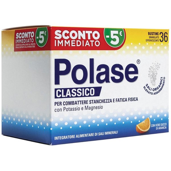 Polase 36 Buste Effervescenti Gusto Arancia - Integratore Alimentare Per Combattere Stanchezza E Fatica Fisica-image