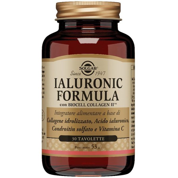 Solgar Ialuronic Formula 30 Tavolette - Integratore Di Acido Ialuronico E Collagene-image