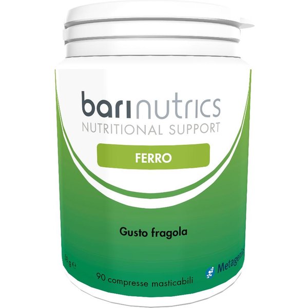 Barinutrics Ferro Fragola 90 Compresse Masticabili Integratore Alimentare Di Ferro-image