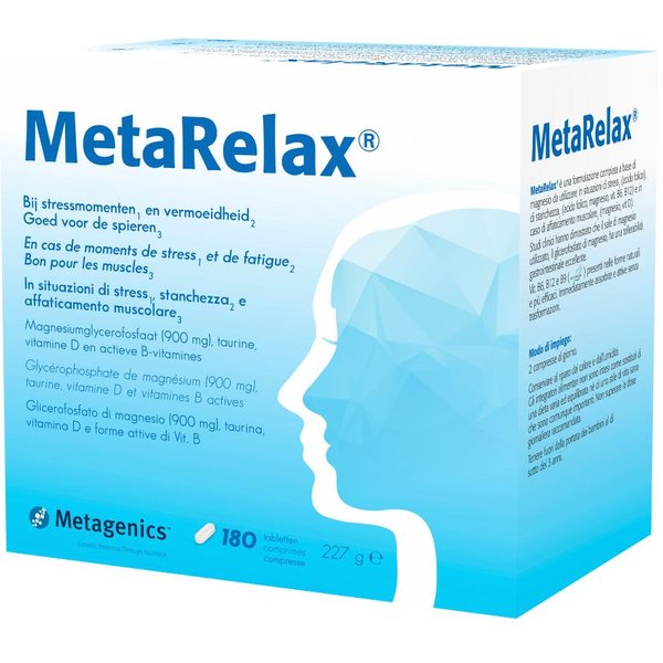 Metarelax Metagenics 180 Compresse NEW - Integratore Per Stress Stanchezza E Affaticamento-image