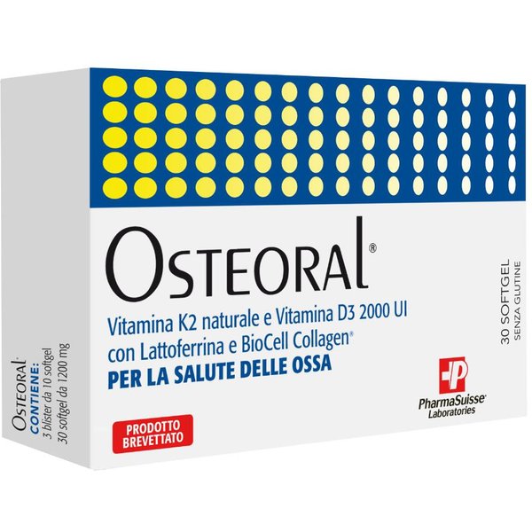 Osteoral 30 Softgel - Integratore Alimentare Per La Salute Delle Ossa-image