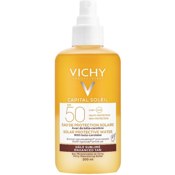 Vichy Capital Soleil Acqua Solare Abbronzante Spf 50 200 Ml - Abbronzatura Intensa-image