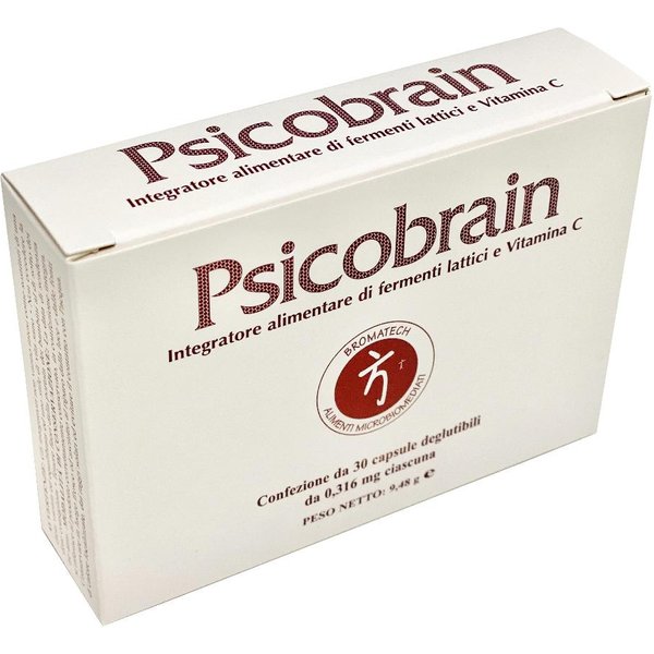 Psicobrain 30 Capsule - Integratore Alimentare Di Fermenti Lattici E Vitamina C-image