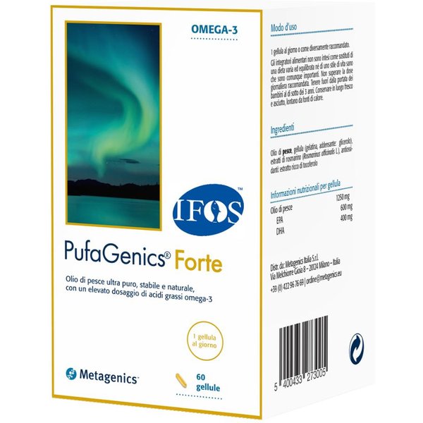 Pufagenics Forte 60 Capsule Integratore Di Omega 3 Per Il Benessere Dei Vasi Sanguigni-image
