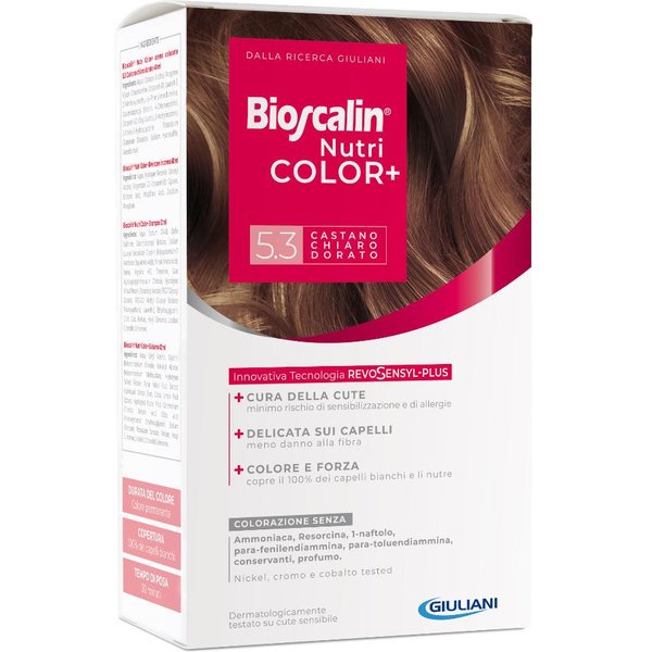 Bioscalin Nutri Color+ Colorazione Capelli Permanente 5.3 Castano Chiaro Dorato-image
