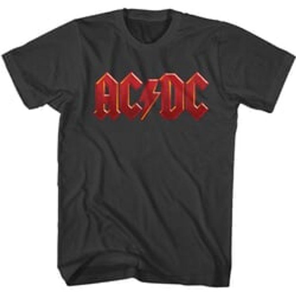 AC/DC Shirt Red Band Logo Black T-Shirt