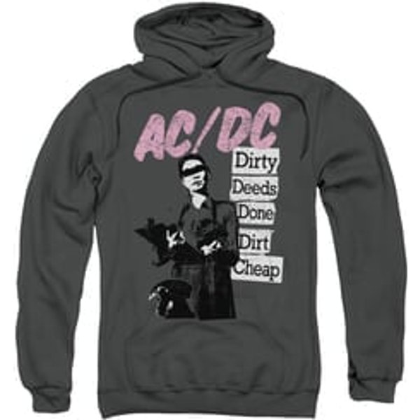 ACDC Hoodie Dirty Deeds Charcoal Sweatshirt Hoody
