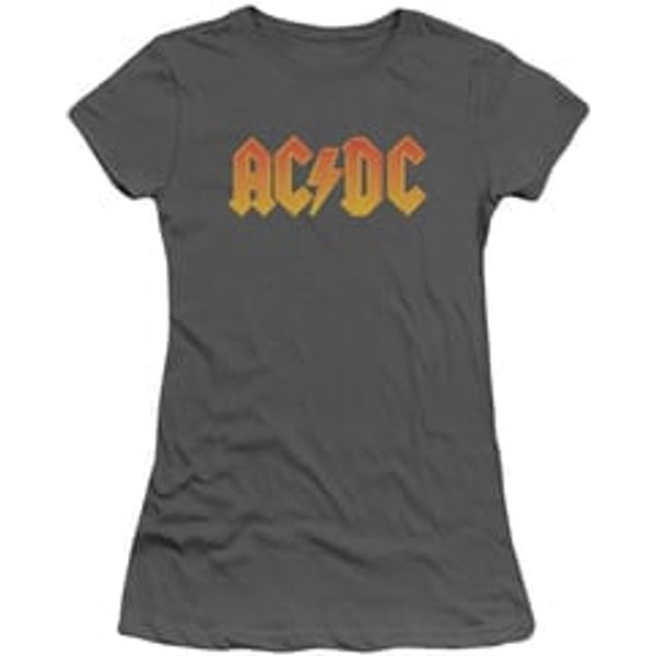 ACDC Juniors Shirt Logo Charcoal T-Shirt