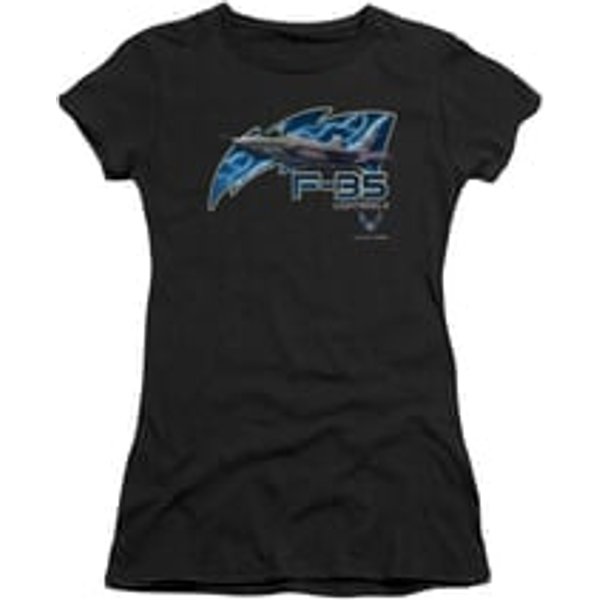Air Force Shirt Juniors F35 Lightning II Black T-Shirt