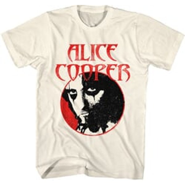 Alice Cooper Circle Face Men's T-shirt - Cream
