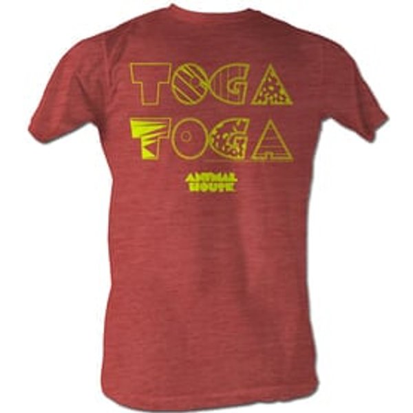 Animal House T-shirt Movie Toga Toga Adult Heather Salmon Tee Shirt