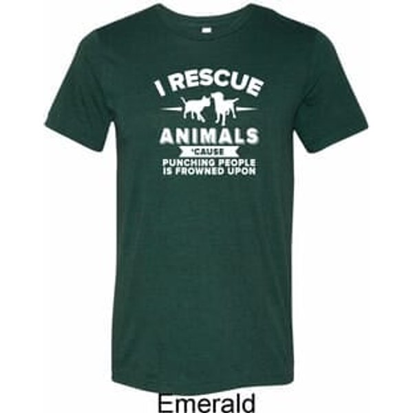 Animal Rescue Mens Tri Blend Crewneck Shirt