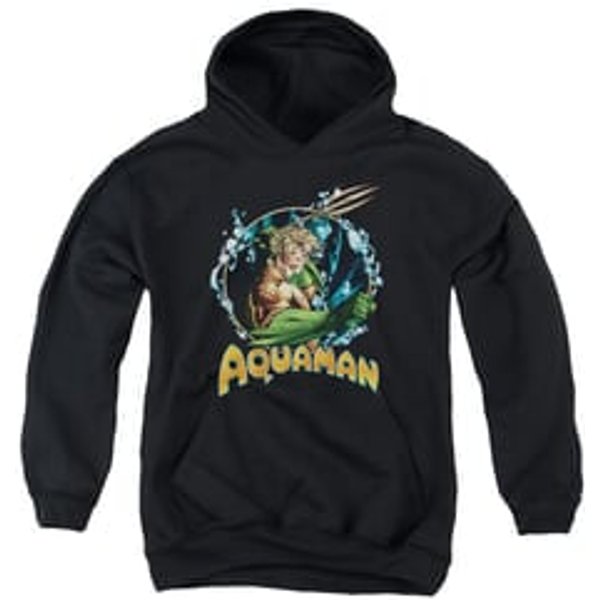 Aquaman Kids Hoodie Ruler Of The Seas Black Youth Hoody