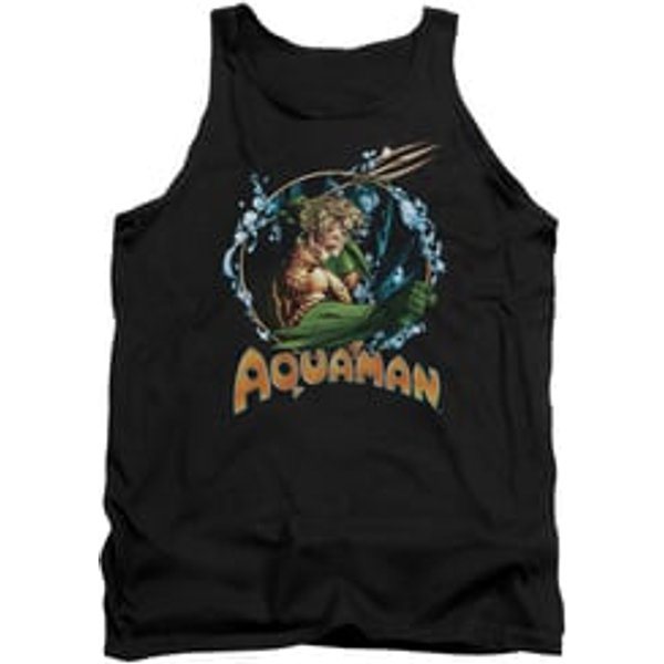 Aquaman Tank Top Ruler Of The Seas Black Tanktop