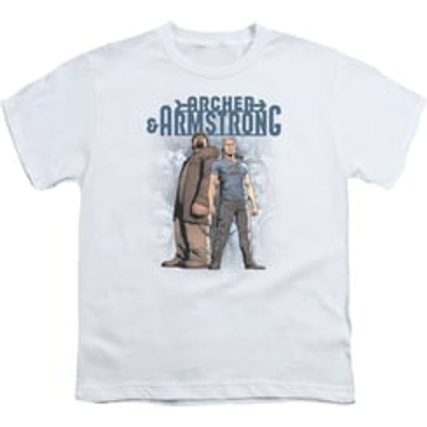 Archer & Armstrong Kids Shirt Stare Down White T-Shirt