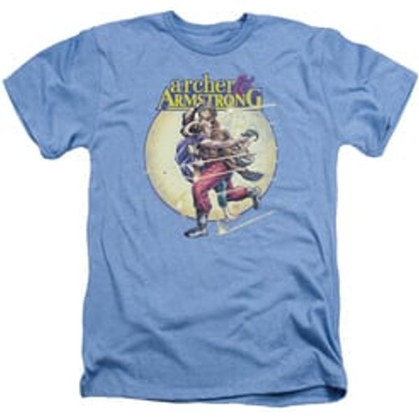 Archer & Armstrong Shirt Carried Away Heather Light Blue T-Shirt