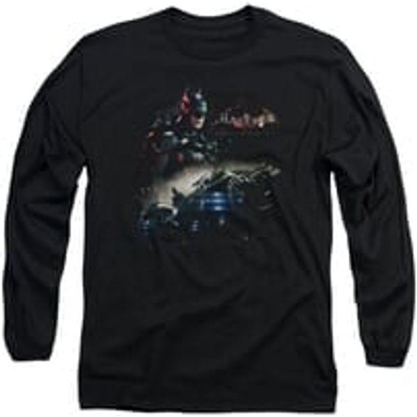 Arkham Knight Shirt Car Long Sleeve Black Tee T-Shirt