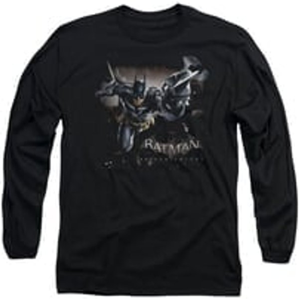 Arkham Knight Shirt Grapple Gun Long Sleeve Black Tee T-Shirt