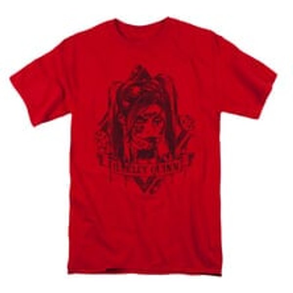 Arkham Knight Shirt Harley Diamond Red T-Shirt