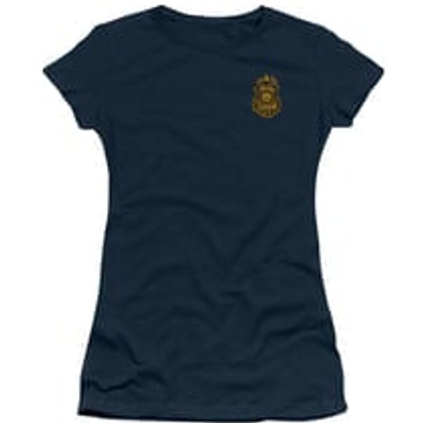 Arkham Knight Shirt Juniors Police Badge Navy T-Shirt