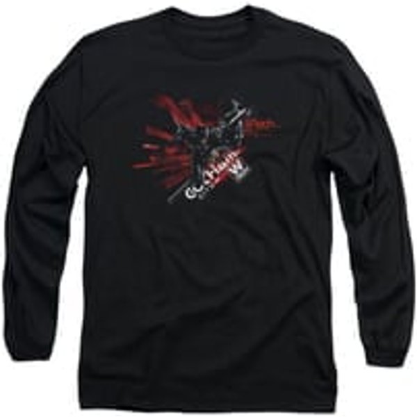 Arkham Knight Shirt W Tech Long Sleeve Black Tee T-Shirt
