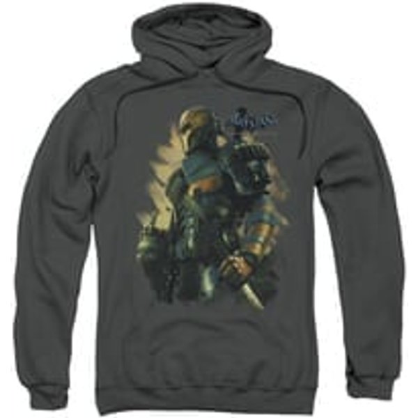 Arkham Origins Hoodie Deathstroke Charcoal Sweatshirt Hoody