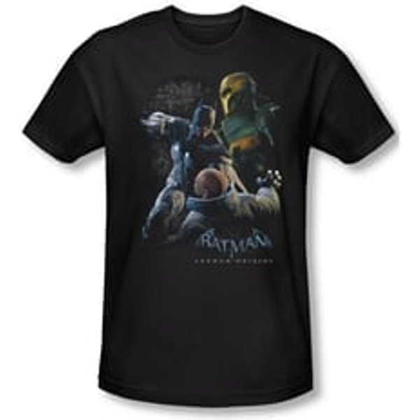 Arkham Origins Shirt Slim Fit Punch Black T-Shirt