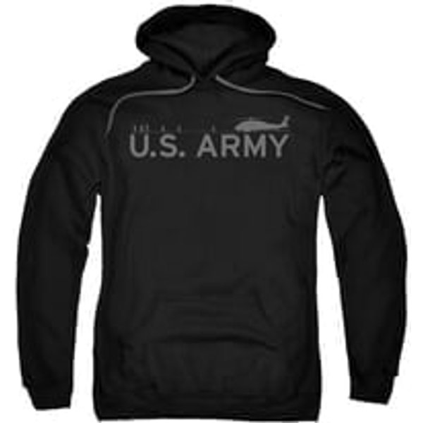 Army Hoodie Helicopter Black Sweatshirt Hoody