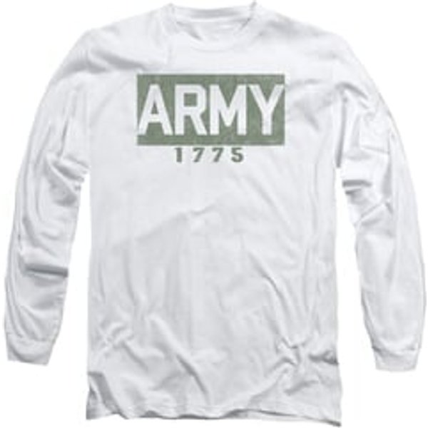Army Long Sleeve Shirt 1775 White Tee T-Shirt
