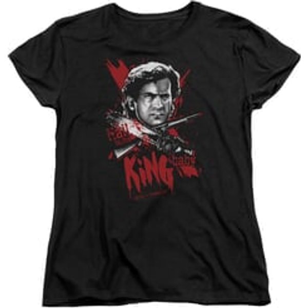 Army Of Darkness Womens Shirt Hail To The King Black T-Shirt