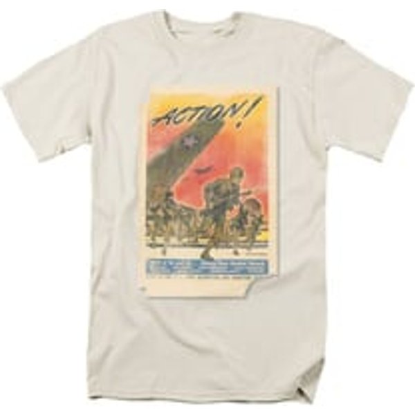 Army Shirt Action Poster Cream T-Shirt