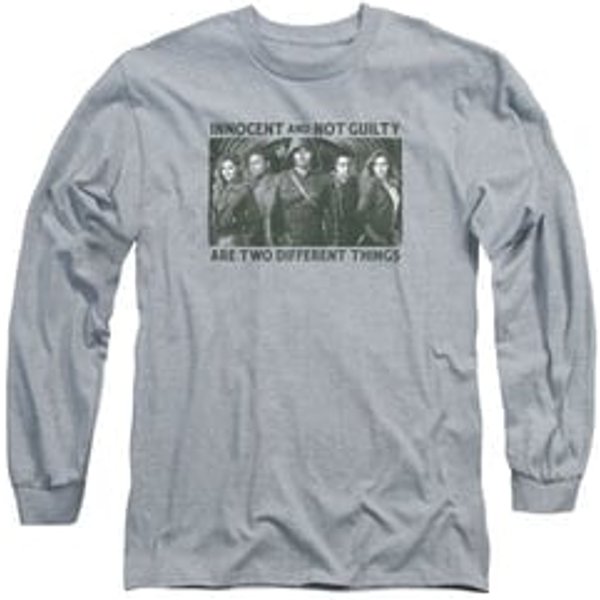 Arrow Shirt Not Guilty Long Sleeve Athletic Heather Tee T-Shirt