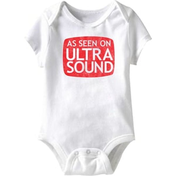 As Seen On Ultra Sound Funny Baby Romper White Infant Babies Creeper