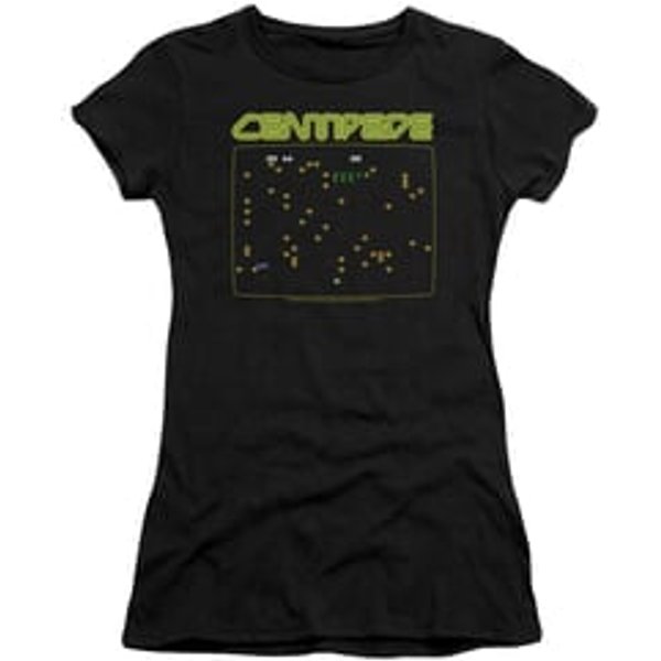 Atari Juniors Shirt Centipede Screen Black T-Shirt