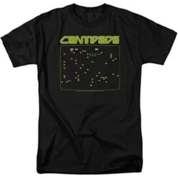 Atari Shirt Centipede Screen Black T-Shirt