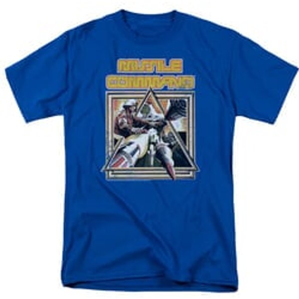 Atari Shirt Missile Commander Royal Blue T-Shirt