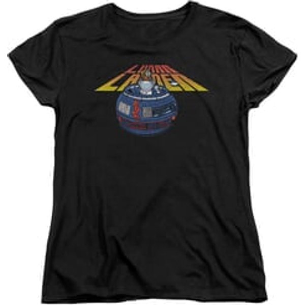 Atari Womens Shirt Lunar Globe Black T-Shirt