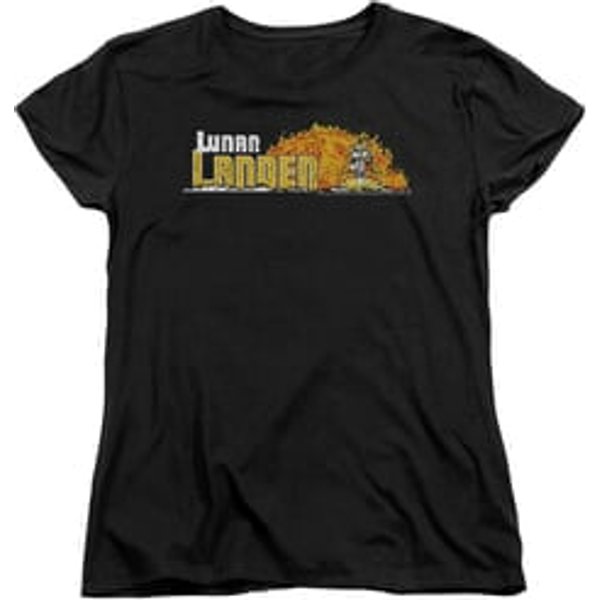 Atari Womens Shirt Lunar Lander Black T-Shirt