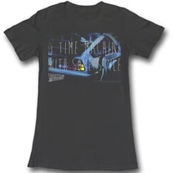 Back To The Future Juniors Shirt Serious Style Black Tee T-Shirt