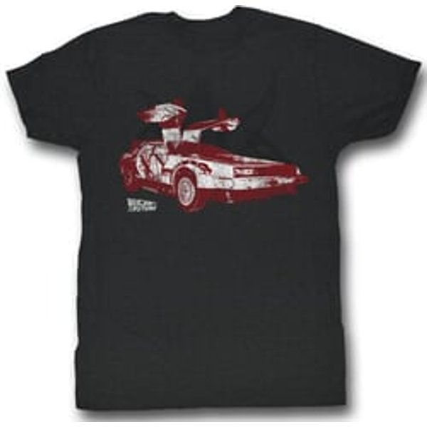 Back To The Future Shirt Doorrrs Adult Black Tee T-Shirt