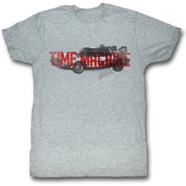 Back To The Future Shirt Time Machine Athletic Heather T-Shirt