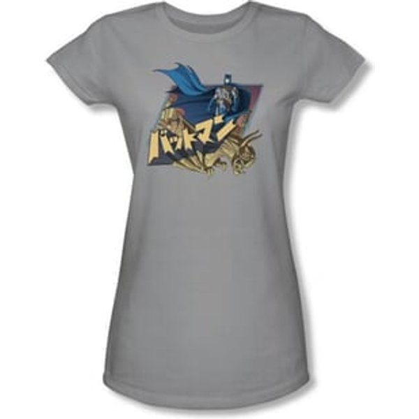Batman Juniors T-Shirt - Japanese Knight Silver Tee