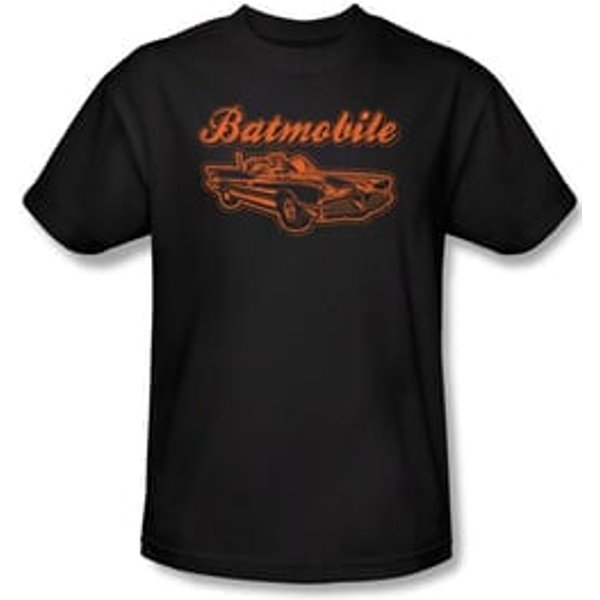 Batman Kids T-Shirt - Batmobile Youth Black Tee