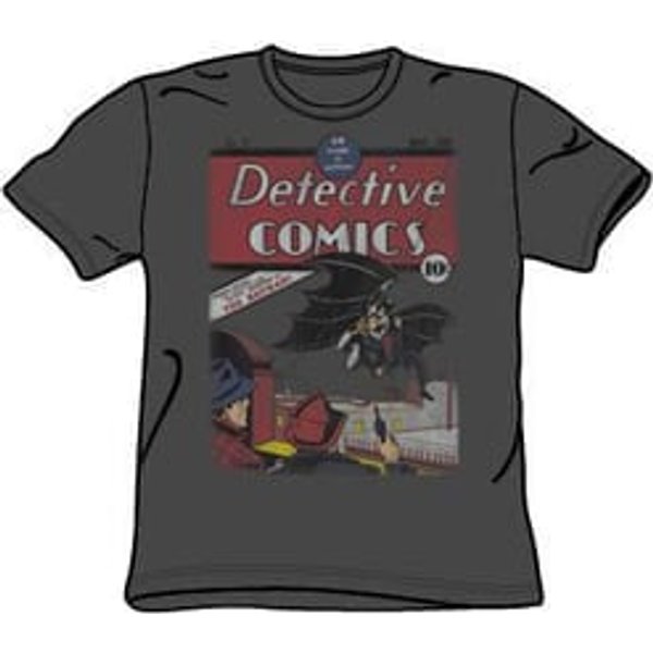 Batman T-shirt - Batman Detective #27 Distressed Adult Black Tee