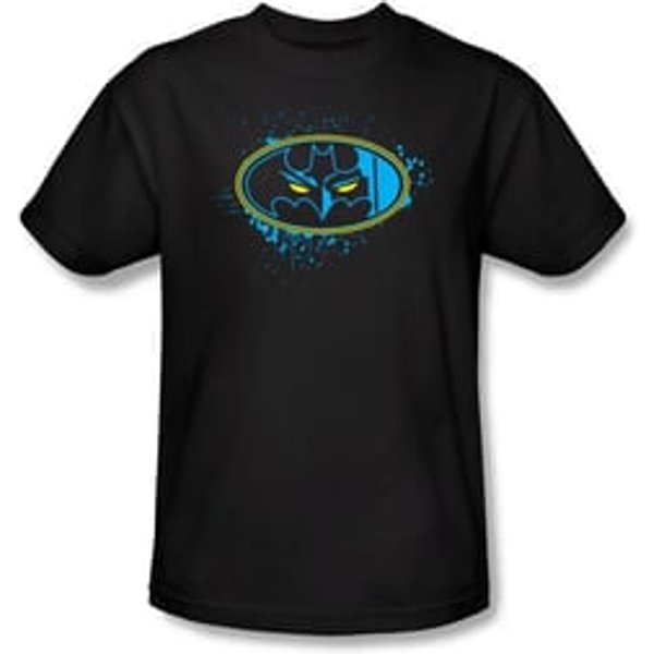 Batman T-Shirt - Eyes In The Darkness Adult Black Tee