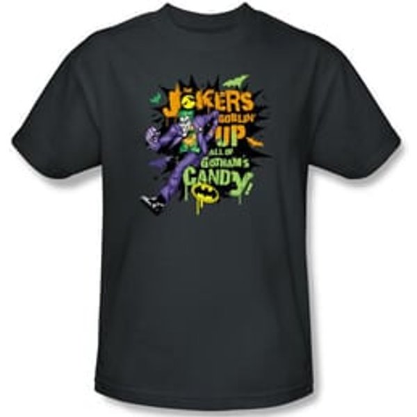 Batman T-Shirt - Goblin Candy Adult Charcoal Grey Tee