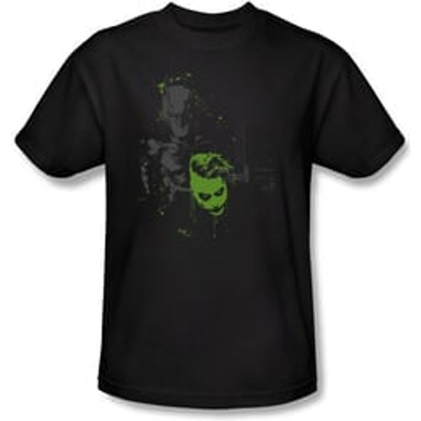 Batman T-Shirt - Joker Spoils The Fun Adult Black Tee