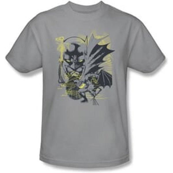 Batman T-Shirt - Symbiotic Adult Silver Tee