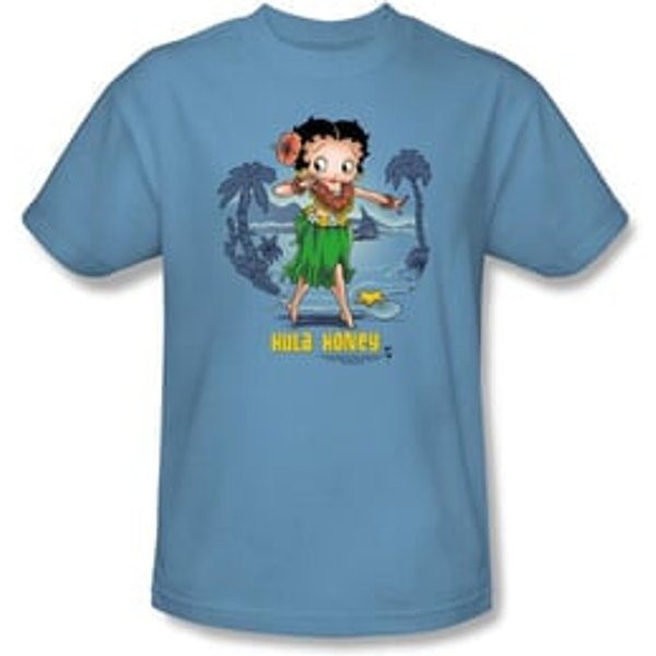 Betty Boop Kids T-shirt Hula Honey Youth Carolina Blue Tee Shirt
